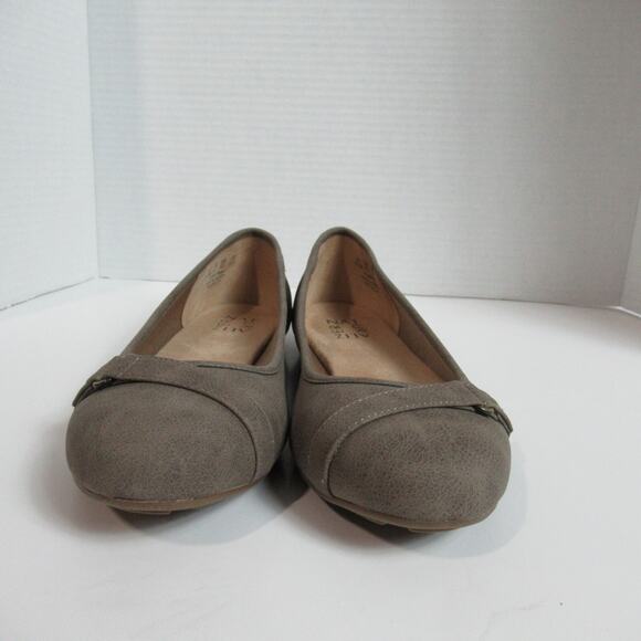 Naturalizer Flats Womens Size 8.5 M Tan Suede Seesee-N Loafers Shoes Casual NEW - Picture 4 of 12